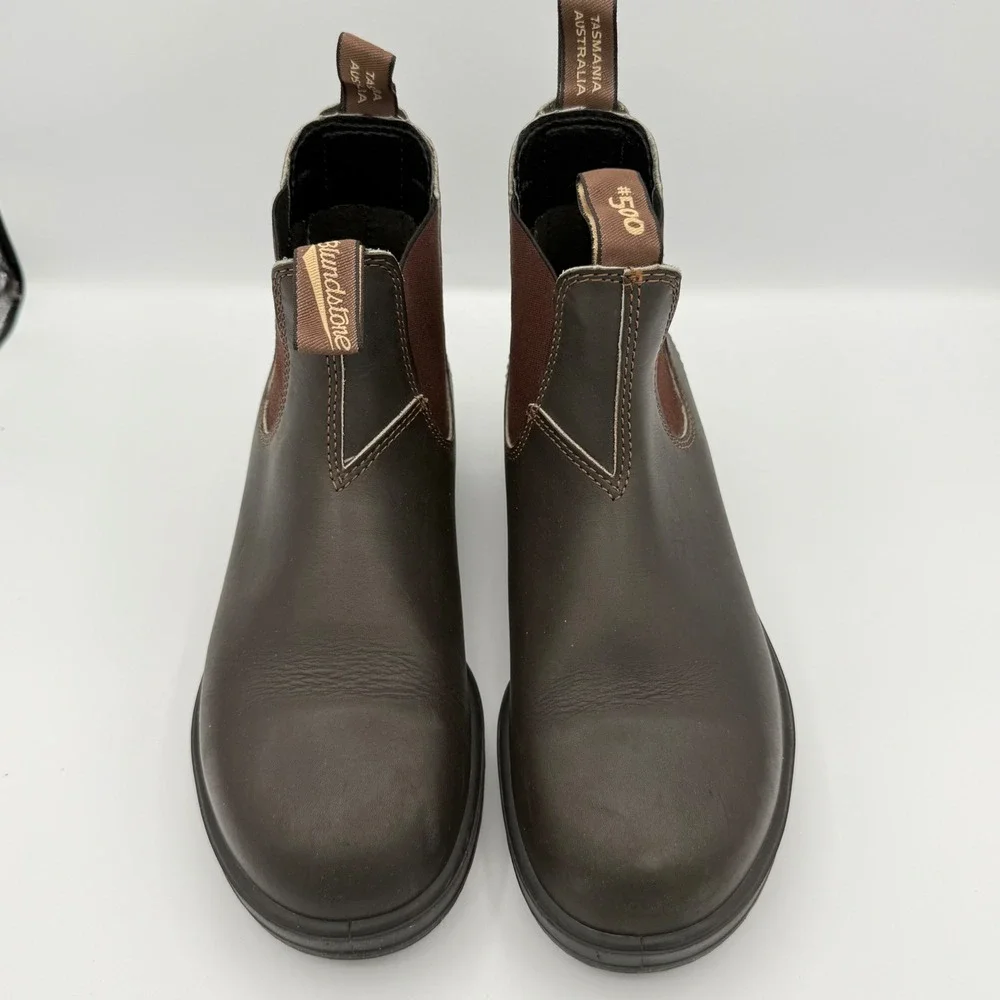 Blundstone 500 Brown Leather Chelsea Boots AU 7.5 Gorpore Heritage outdoor